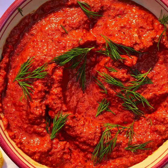 Smoky Roasted Red Pepper & Walnut Dip