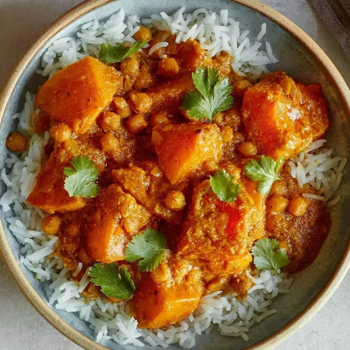 Roasted Squash and Chickpea Korma: A Hug in a Bowl - LemonSalt