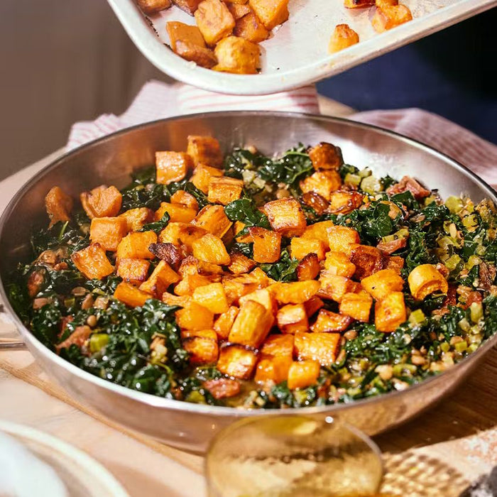 Hearty Vegan Squash, Sweet Potato & Lentil Stew Recipe