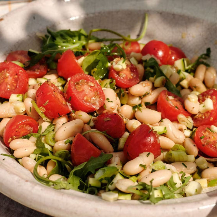 15-Minute White Bean Salad with Tomato Vierge Recipe