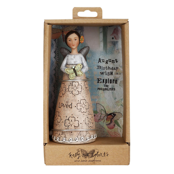 Kelly Rae Roberts August Birthday Wish Angel Ornaments (11cm)