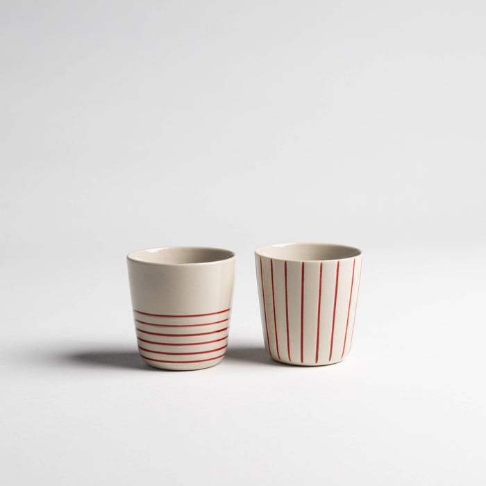 Kindred Sorrel Beaker - Brushed Earth Red - Small (Set of 2)