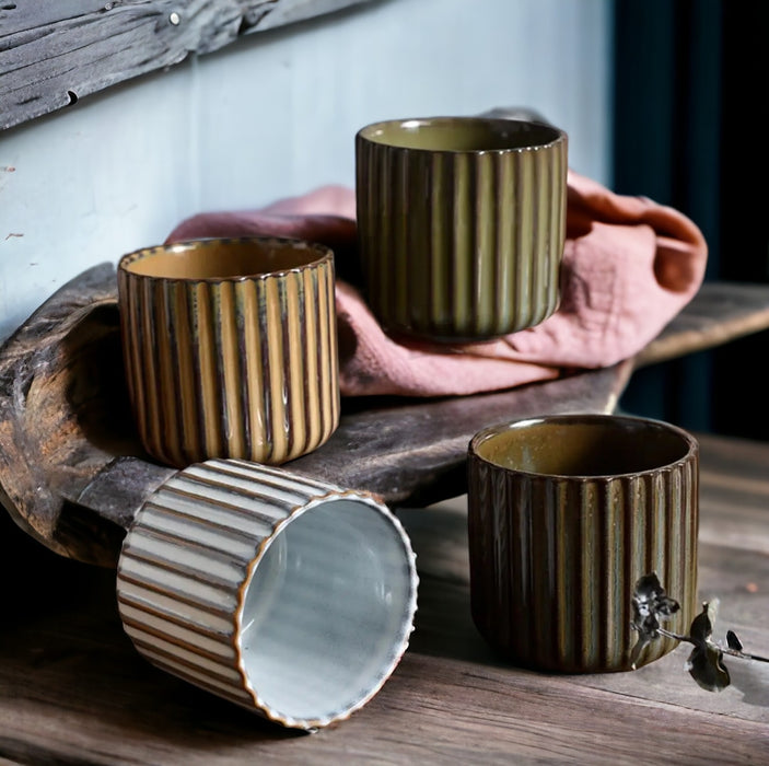 Japanese Style Ceramic Tea Cup‚ Brown