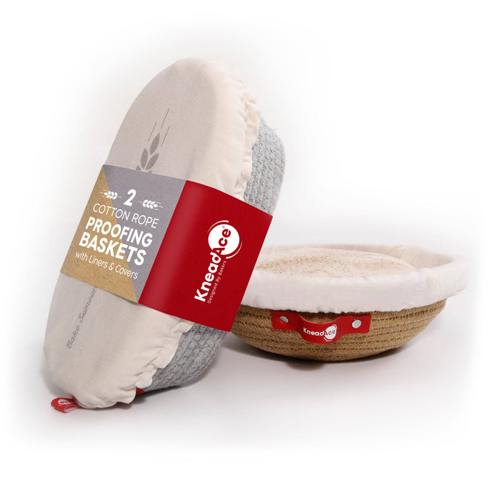KneadAce Oval & Round Cotton Rope Proofing Baskets