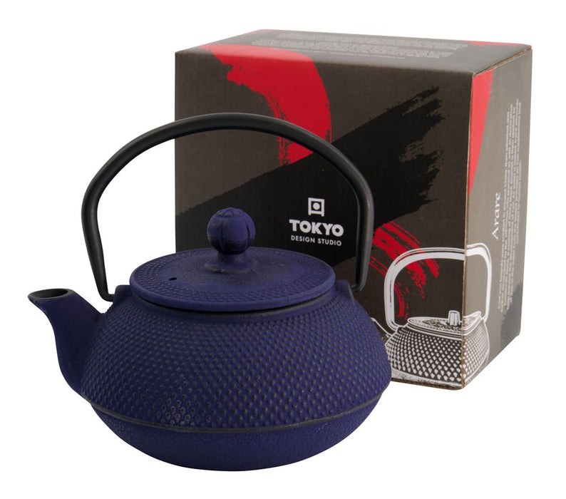 Tokyo Design Studio WY Iron Stovetop Kettle Arare - Blue (0.6L)