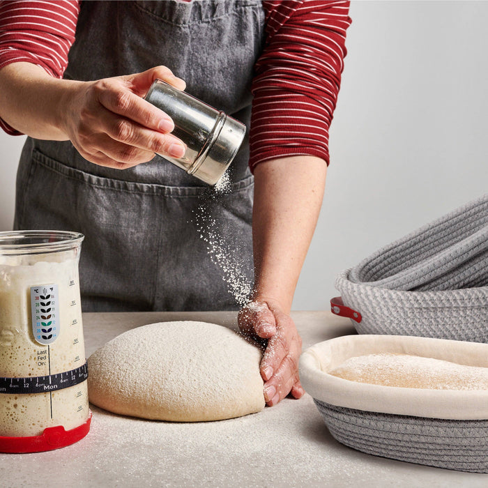 KneadAce Oval Cotton Rope Proofing Baskets Set