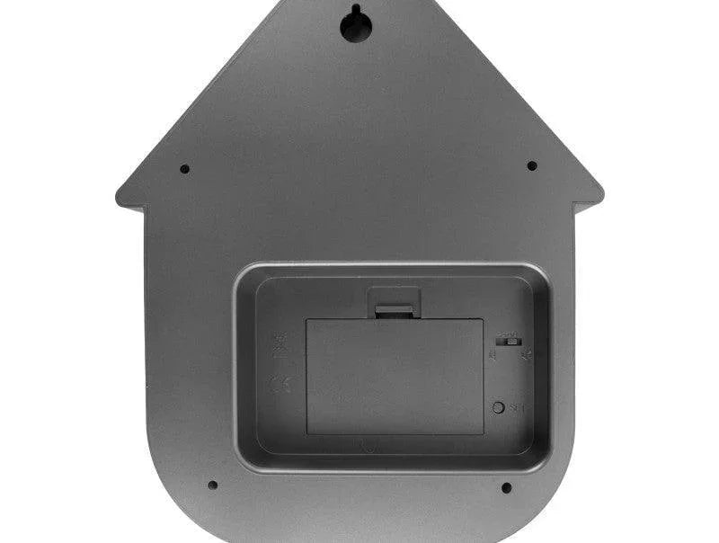 Karlsson Modern Cuckoo Wall Clock - Metallic Dark Grey