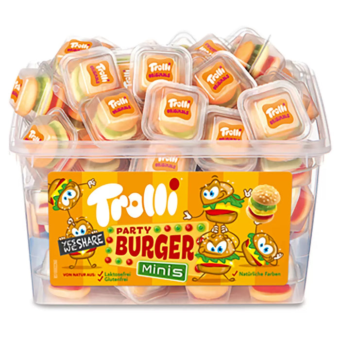 Trolli Party Burger Mini Sweets - Pack of 60