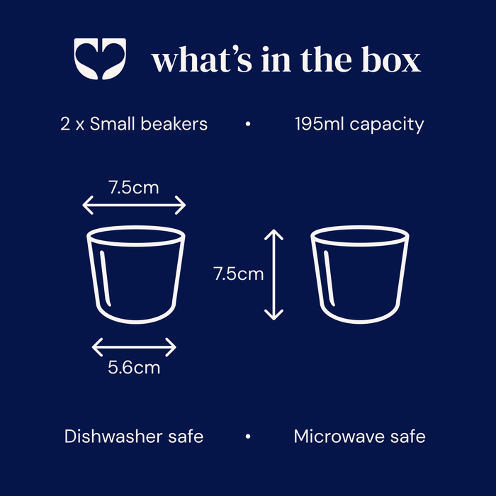 Kindred Rue Beaker - Light Blue - Small (Set of 2)