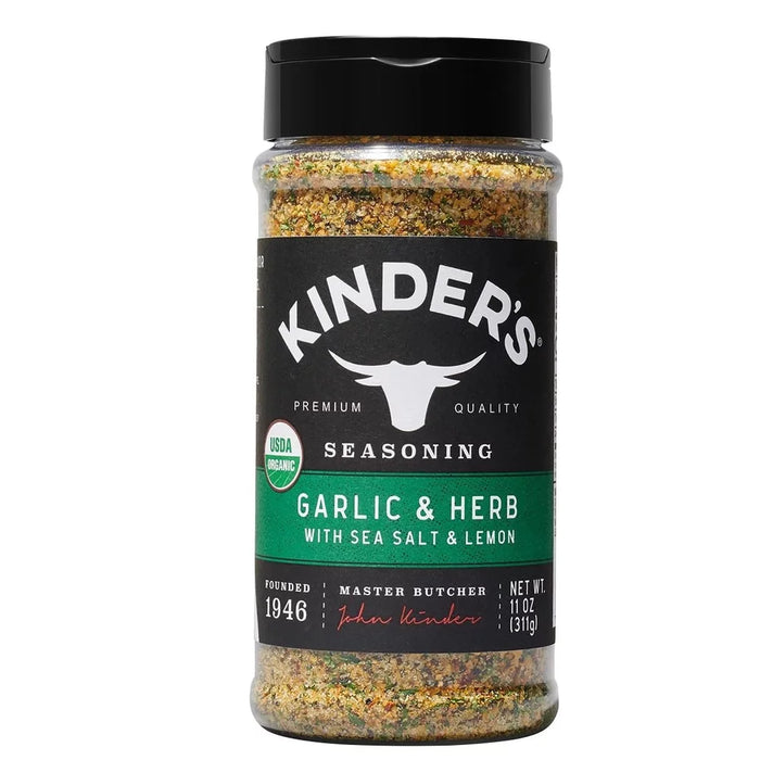 Kinder's Organic Garlic & Herb with Sea Salt & Lemon Seasoning (340g)