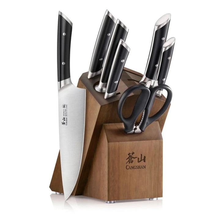 Cangshan Denali Series Black Series 8-Piece Knife Block Set