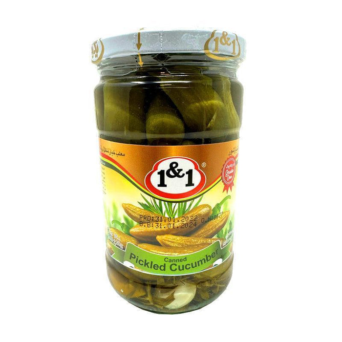 1&1 Grade One Pickled Cucumber - Gherkin (660g)