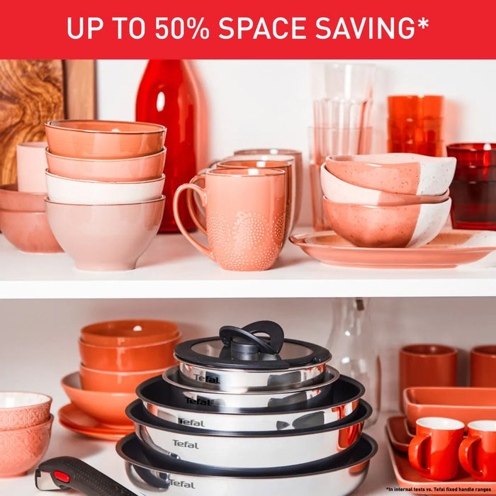 Tefal Ingenio Emotion Induction Stainless Steel Pan Set - (13 Piece)