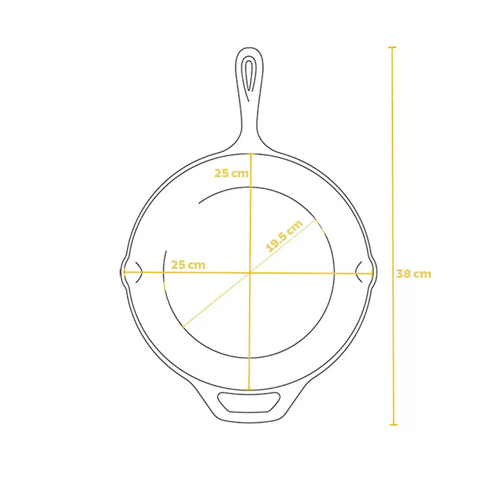 Tramontina Cast Iron Griddle Pan (26cm)