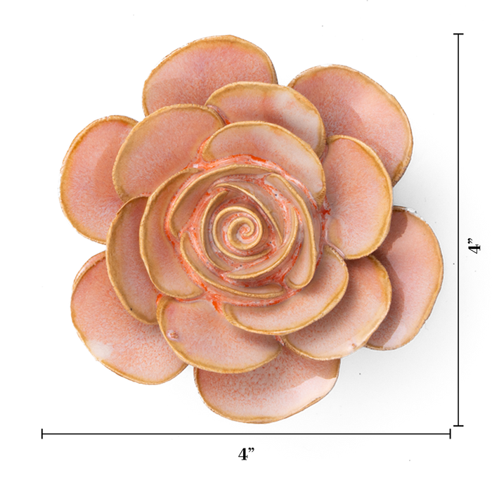 Chive France Ceramic Flower Pink Ranunculus