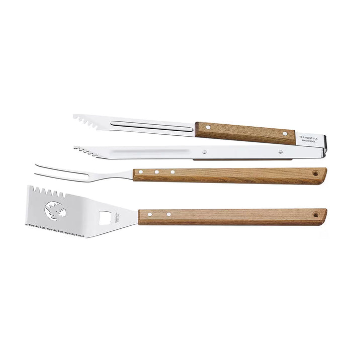 Tramontina BBQ Hardwood Tool Set - 3 Piece