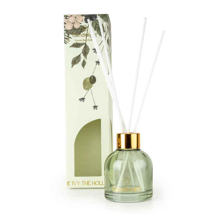 Candlelight Scented Reed Diffuser - Holly & Ivy (100ml)