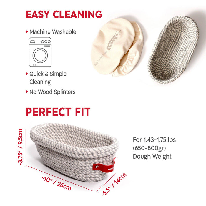 KneadAce Sourdough Essentials - Oval Set