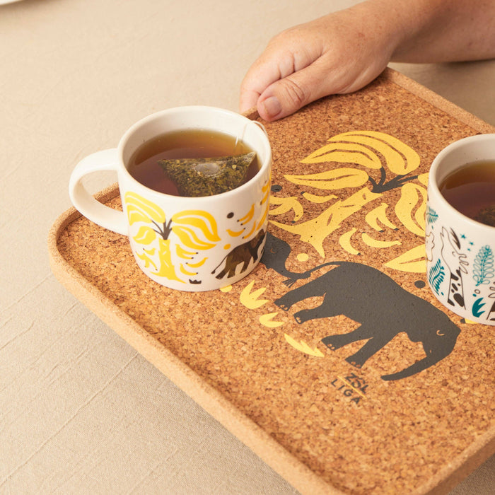 Liga Stoneware Mug - Elephants & Bananas