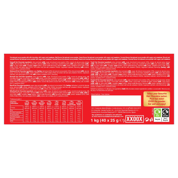 Celebrations Hot Chocolate Selection (40x25g)