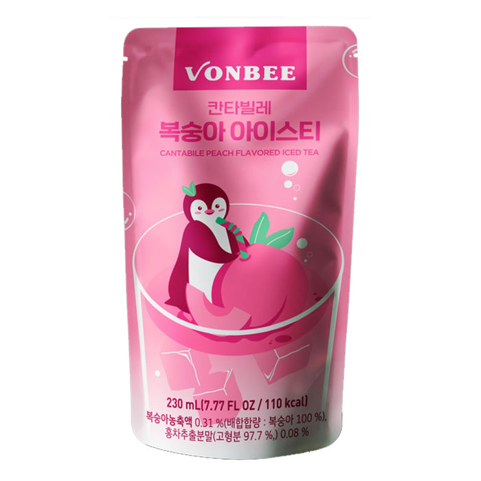 Vonbee Peach Flavoured Iced Tea (20x230ml)