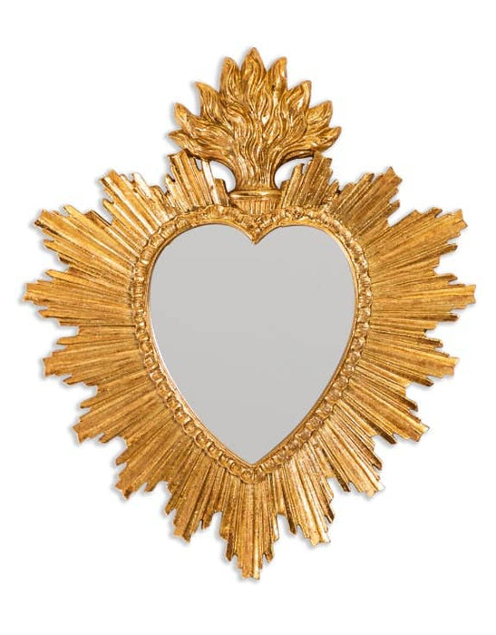 Small Gold Sacred Heart" Mirror"