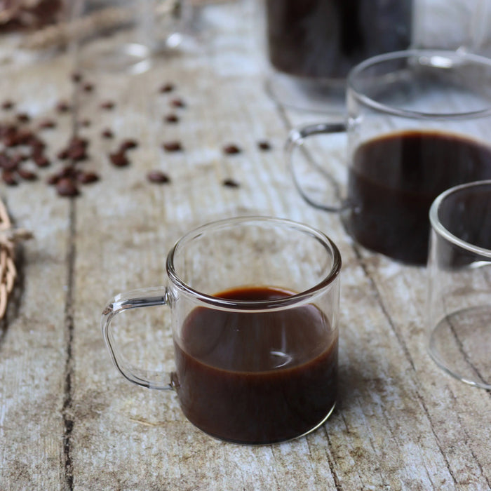 Ogo Living Helya Glass Cups – Set of 4 (12 cl)