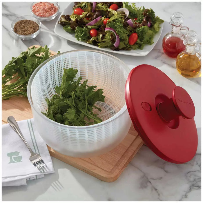 KitchenAid Salad Spinner - Red (27cm)