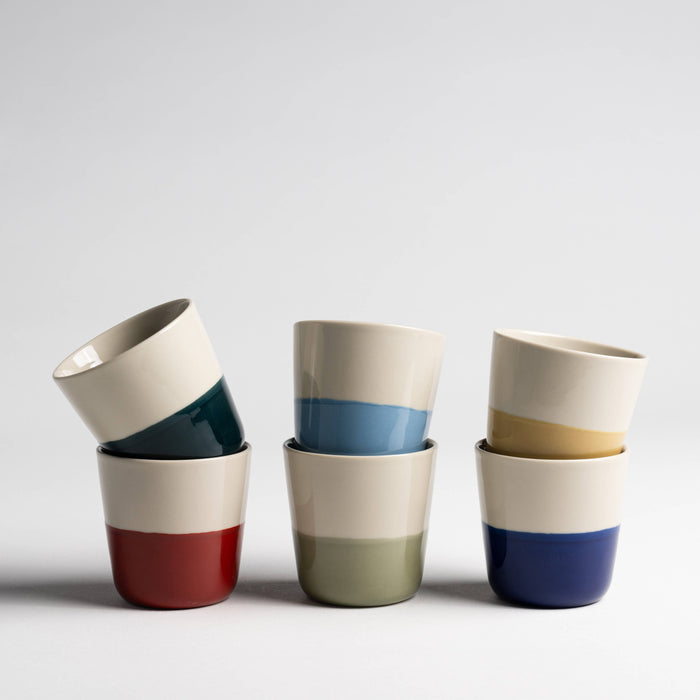 Kindred Rue Beaker - Mixed Colours - Small (Set of 6)