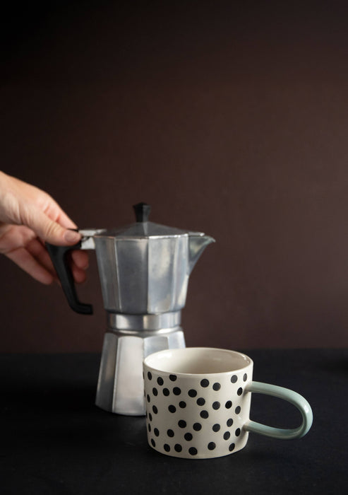 Caroline Gardner Mono Ditsy Spot Mug