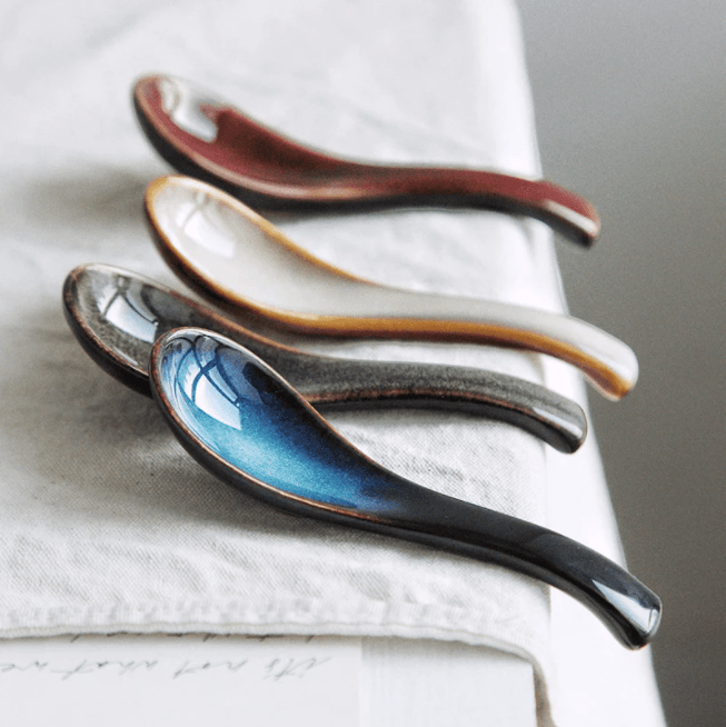 Japanese Ceramic Spoon - Blue