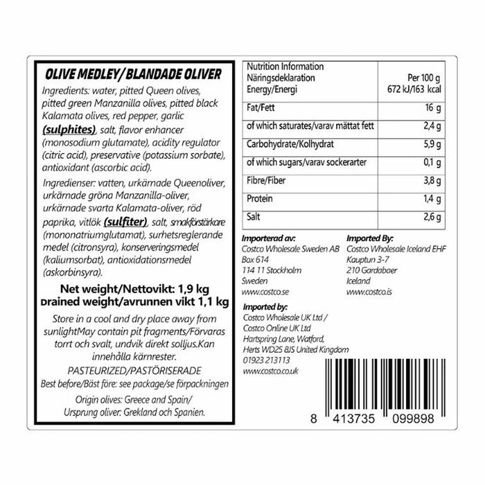 Torremar Medley Olives (1.9kg)