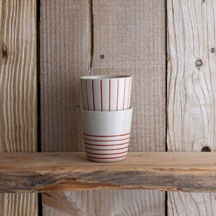 Kindred Sorrel Beaker - Brushed Earth Red - Small (Set of 2)