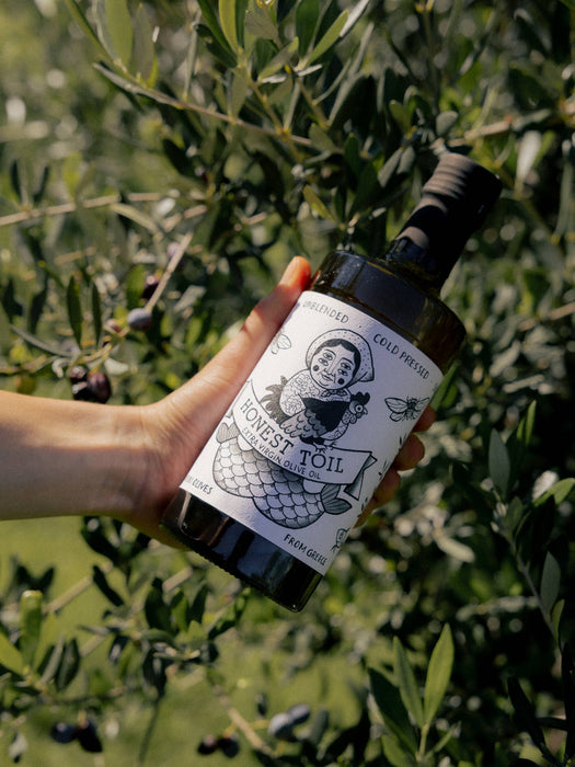 Honest Toil Extra Virgin Greek Olive Oil in Dark Bottle (500ml)