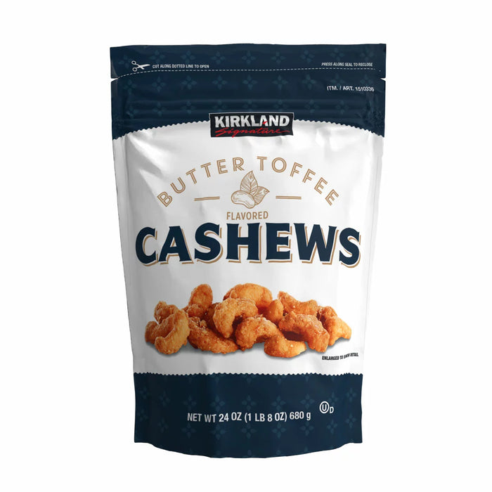 Kirkland Signature Butter Toffee Flavoured Cashews (680g)