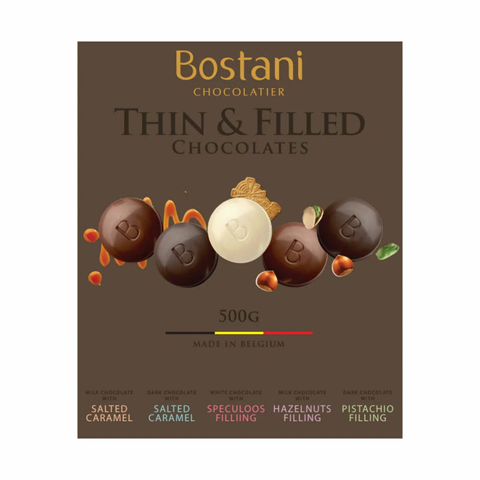 Bostani Belgian Chocolate Thins (500g)