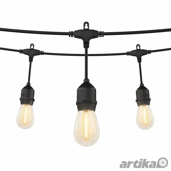 Artika Eclipse 42ft (12.8m) 20 LED Outdoor Solar String Lights Set