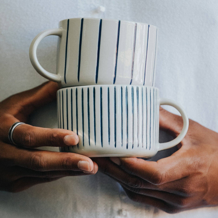 Kindred Yarrow Mug - Brushed Indigo Blue - Large (Set of 2)