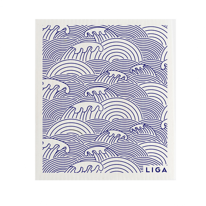 Liga Eco Dishcloths - Fish & Wave