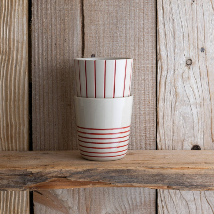 Kindred Sorrel Beaker - Brushed Earth Red - Large (Set of 2)