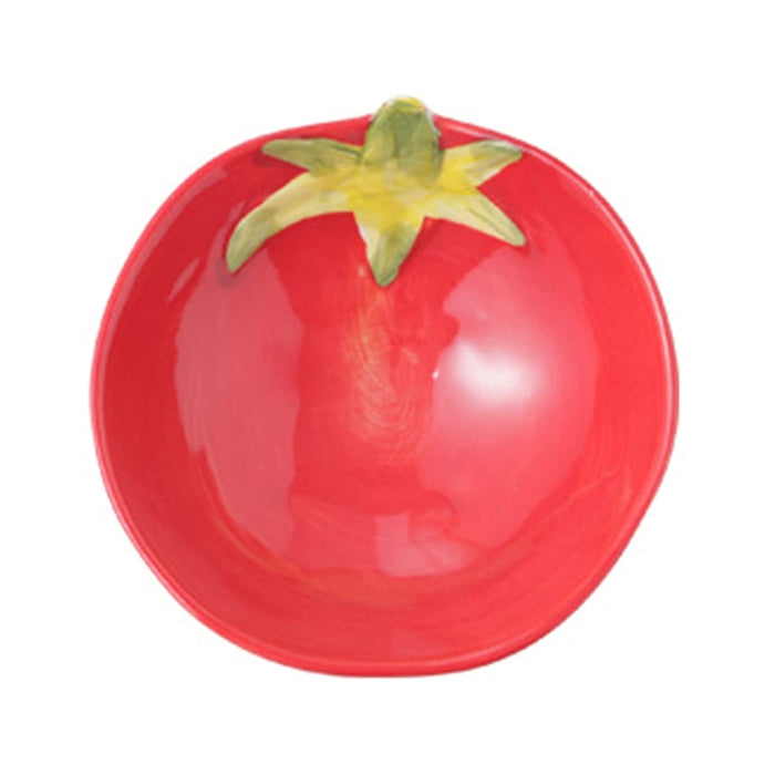 Ceramic Vegetable Shape Serving Dish - Tomato