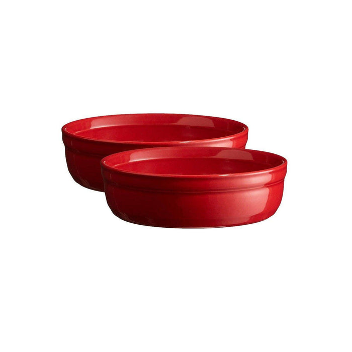 Emile Henry 2 Creme Brulees Ramekin Set - Burgundy (13cm)