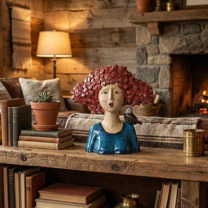 Bentley & Bo - Amélie - Red Haired Lady with Bird