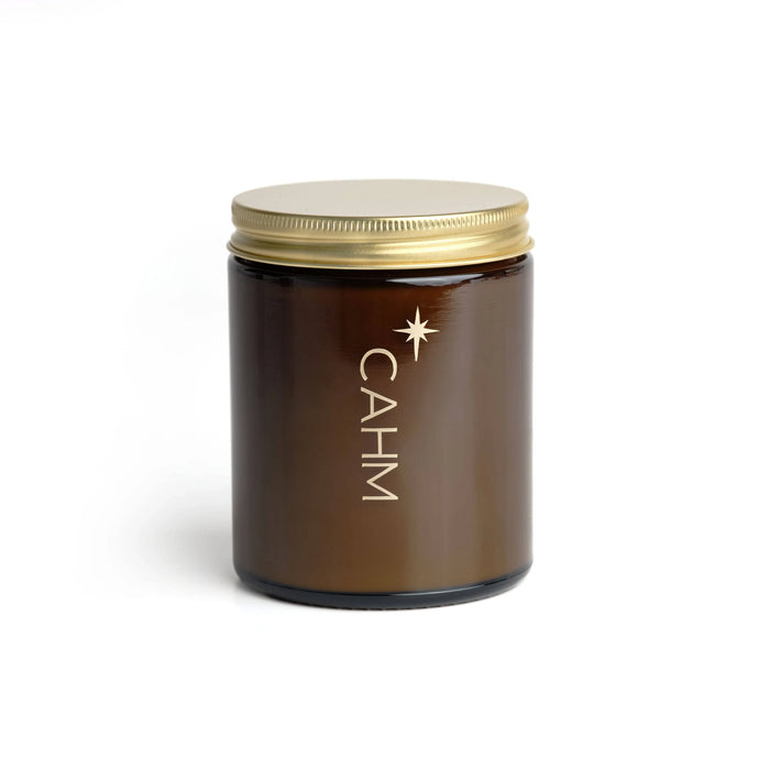 CAHM Spiced Orange Christmas Candle - Amber Jar