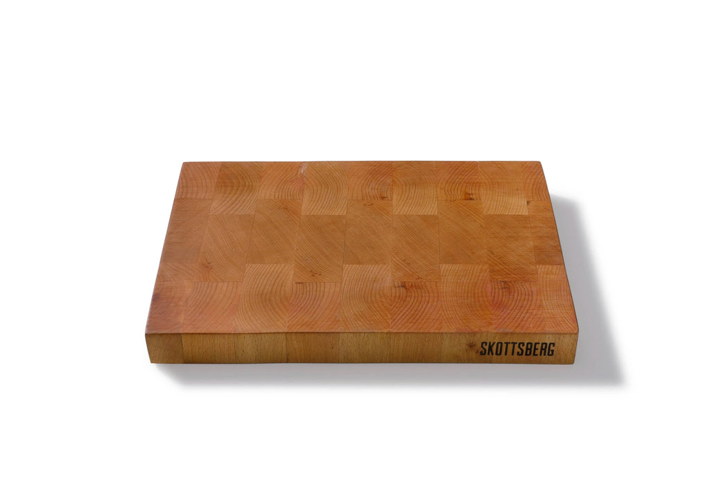 Skottsberg Beech end grain wood chopping board (35x25x3.5cm)