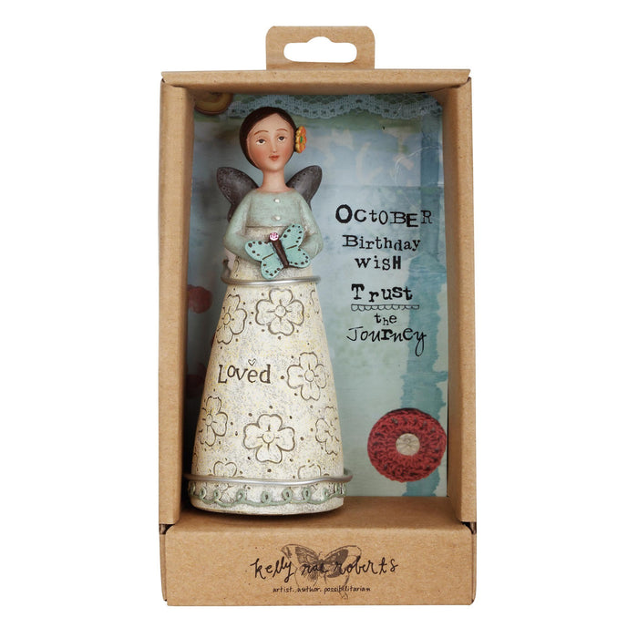 Kelly Rae Roberts October Birthday Wish Angel Ornaments (11cm)