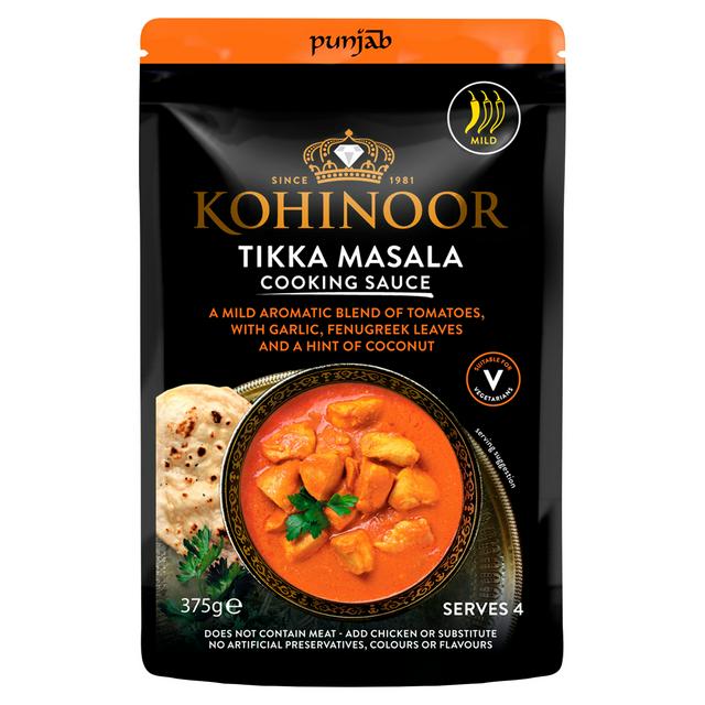 Kohinoor Pack of 6 Tikka Masala Cooking Sauce (6x375g)