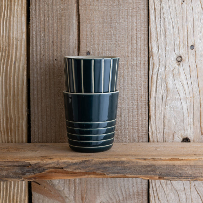 Kindred Vervain Beaker - Sea Green - Large (Set of 2)