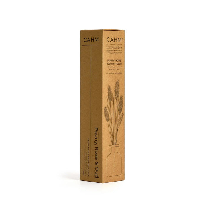 CAHM Peony, Rose & Oud Luxury Diffuser - Clear