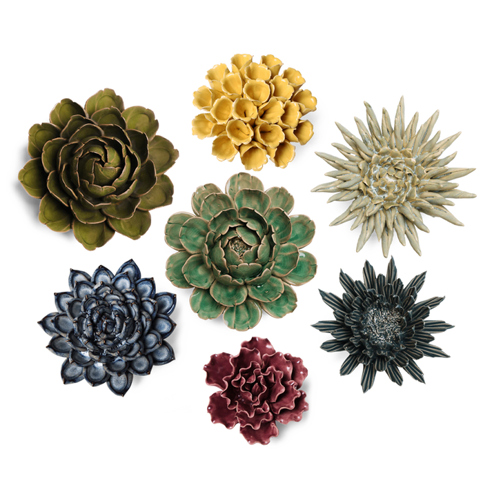 Chive English Garden Ceramic Flower New Rose Green